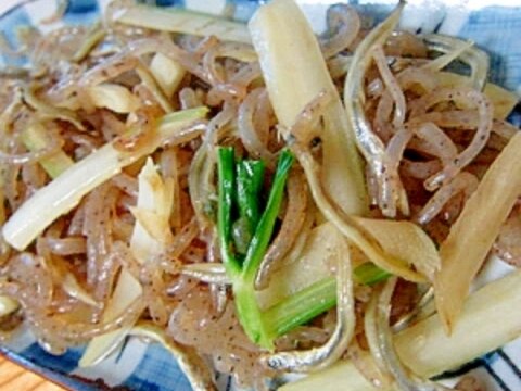 糸蒟蒻セロリ味醂醤油炒り